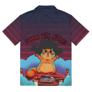 Demon Cat Button Up Shirt
