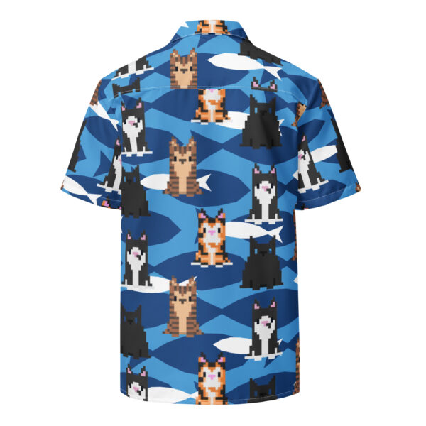 Pixel Cats Button Up Shirt - Image 2