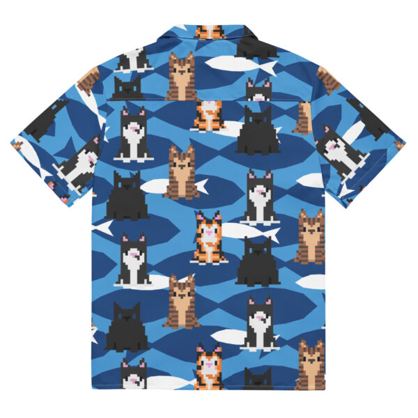 Pixel Cats Button Up Shirt - Image 7