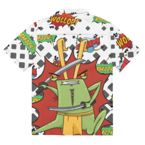 Jade Avenger Frog Button Up Shirt