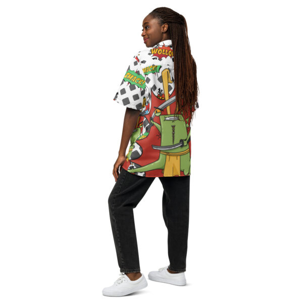 Jade Avenger Frog Button Up Shirt - Image 7