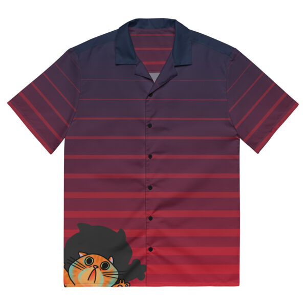 Demon Cat Button Up Shirt - Image 4