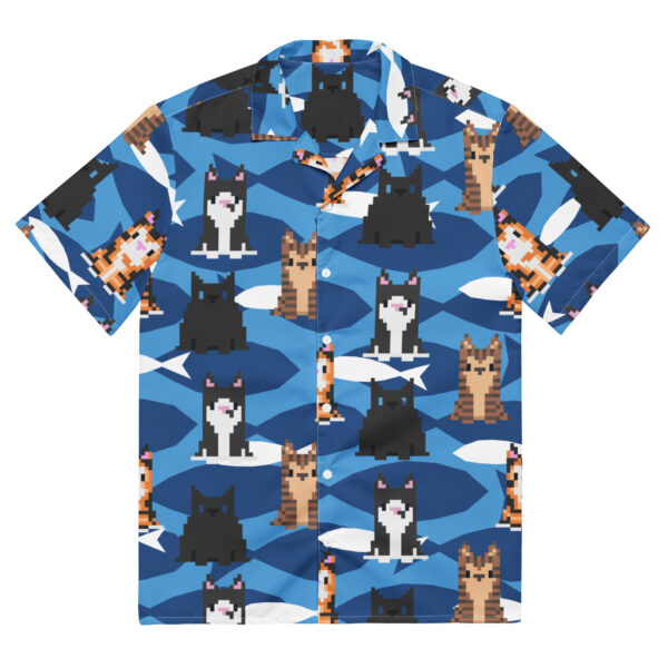 Pixel Cats Button Up Shirt