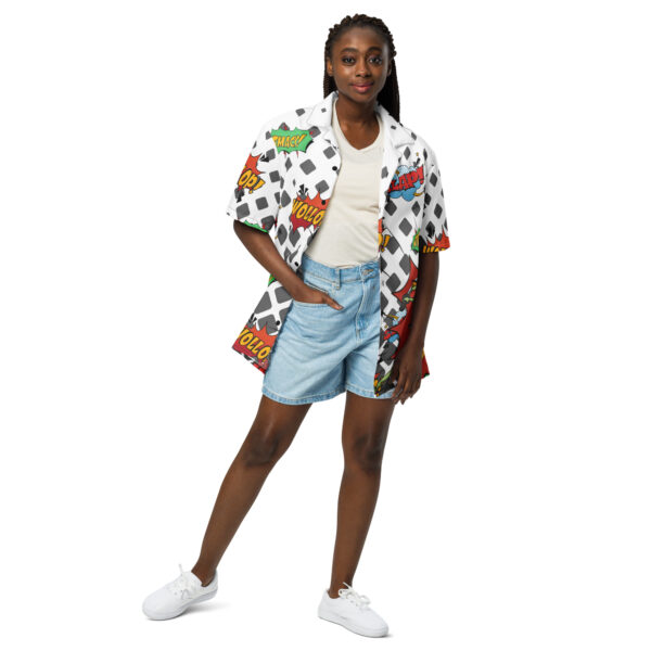 Jade Avenger Frog Button Up Shirt - Image 3