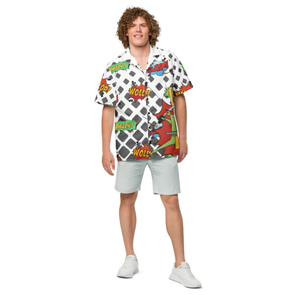Jade Avenger Frog Button Up Shirt - Image 4