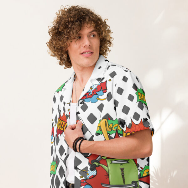Jade Avenger Frog Button Up Shirt - Image 5